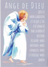 Carte prière ange gardien
